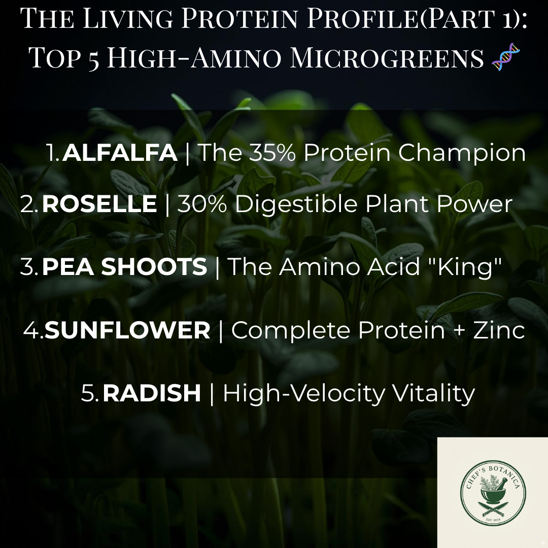 The Living Protein Profile: 10 Microgreens for Peak Cellular Performance